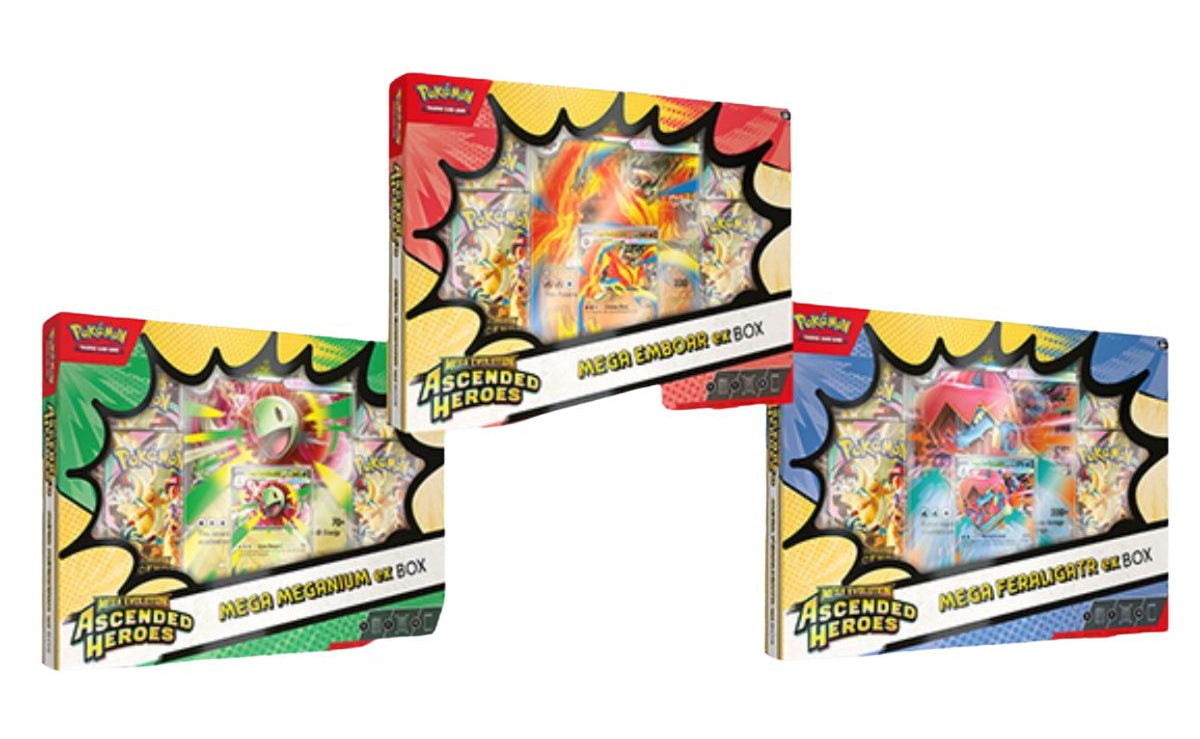 Mega Evolution—Ascended Heroes Mega Meganium/Emboar/Feraligatr ex Box