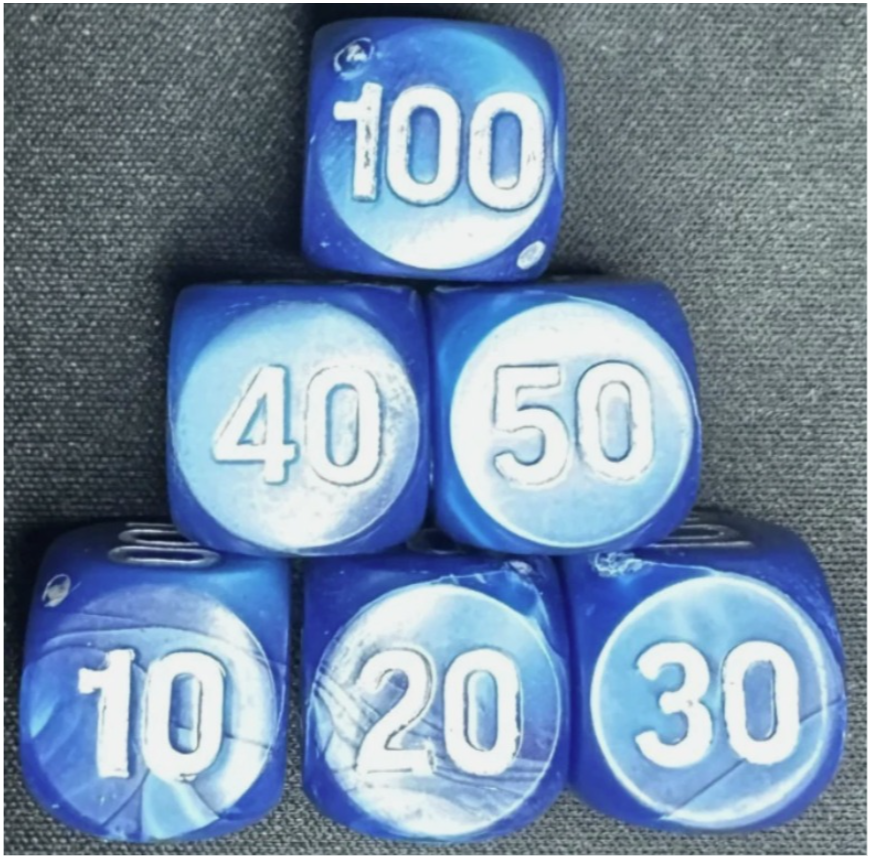 Mega Charizard X Damage-Counter Dice (6 Count)
