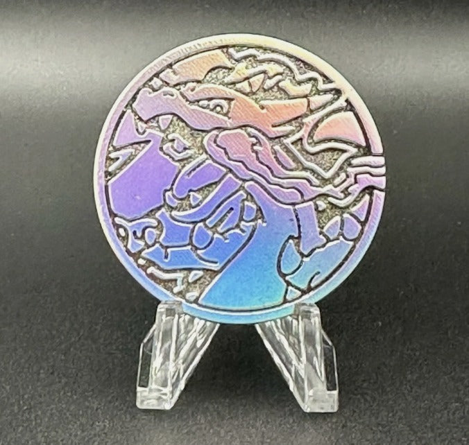 Mega Charizard X Metal Coin
