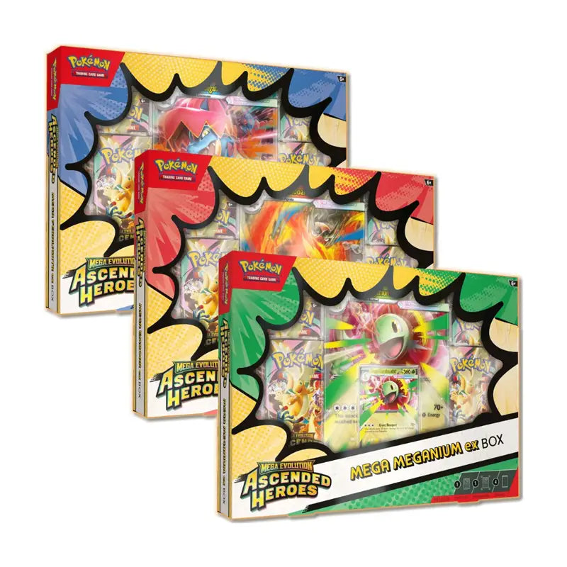 Mega Evolution—Ascended Heroes Mega Meganium/Emboar/Feraligatr ex Box