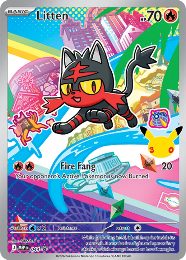 Litten MEP 044 First Partner Illustration Collection Card