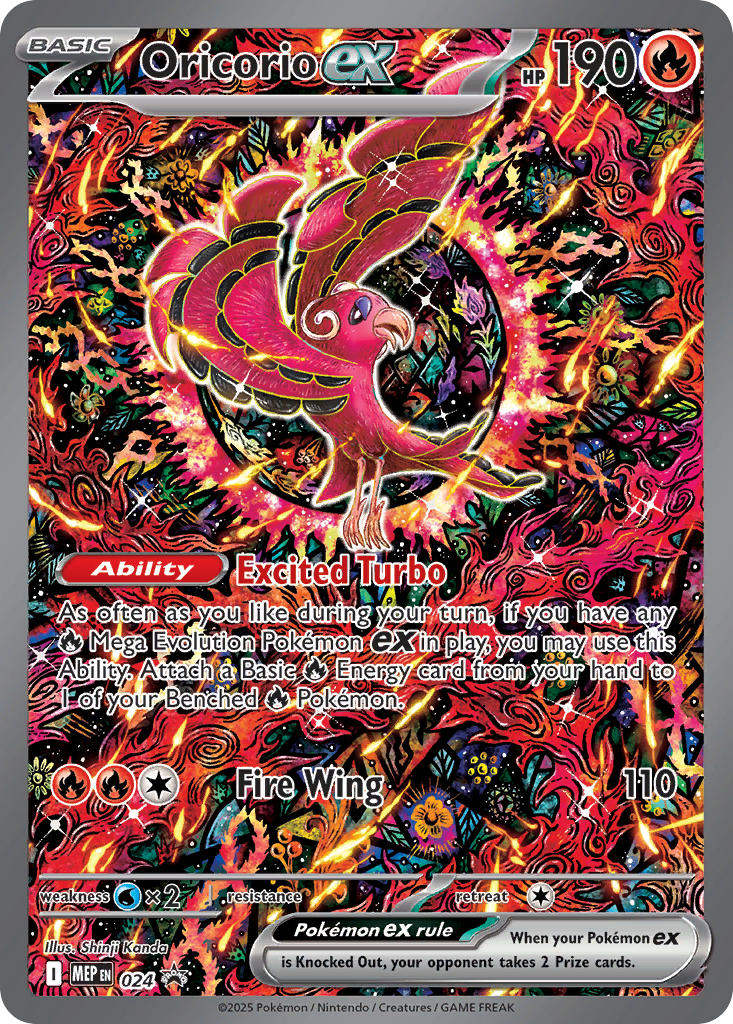 Oricorio ex Promo Card MEP 024